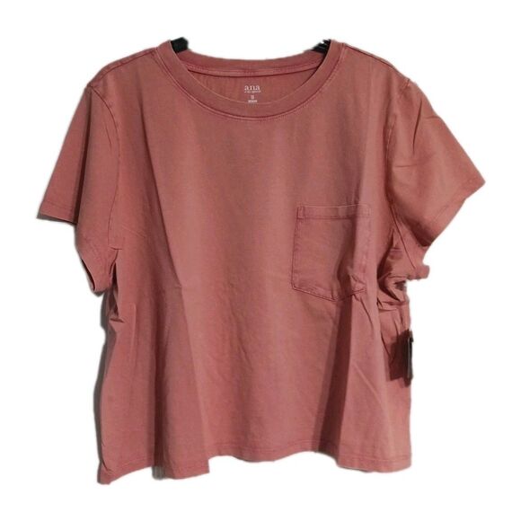 NWT Women's a.n.a. Short Sleeve Pocket Tee Size 2X Desert Sand - Picture 5 of 5